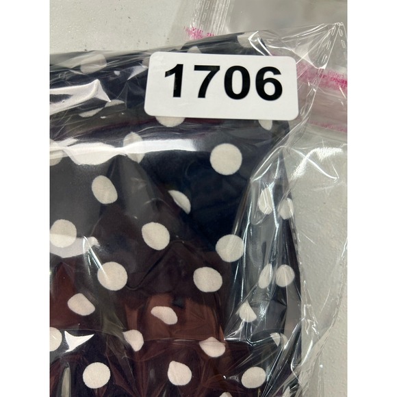 Caution to the Wind Womens Sz M Polka Dot Wrap Dress Navy‎ Blue White Summer - Picture 9 of 9